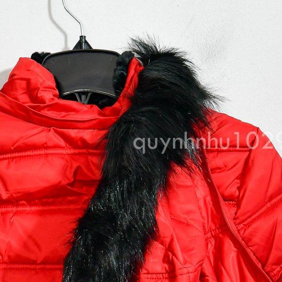 NWT Nautica women Puffer Jacket in RED - Picture 9 of 9
